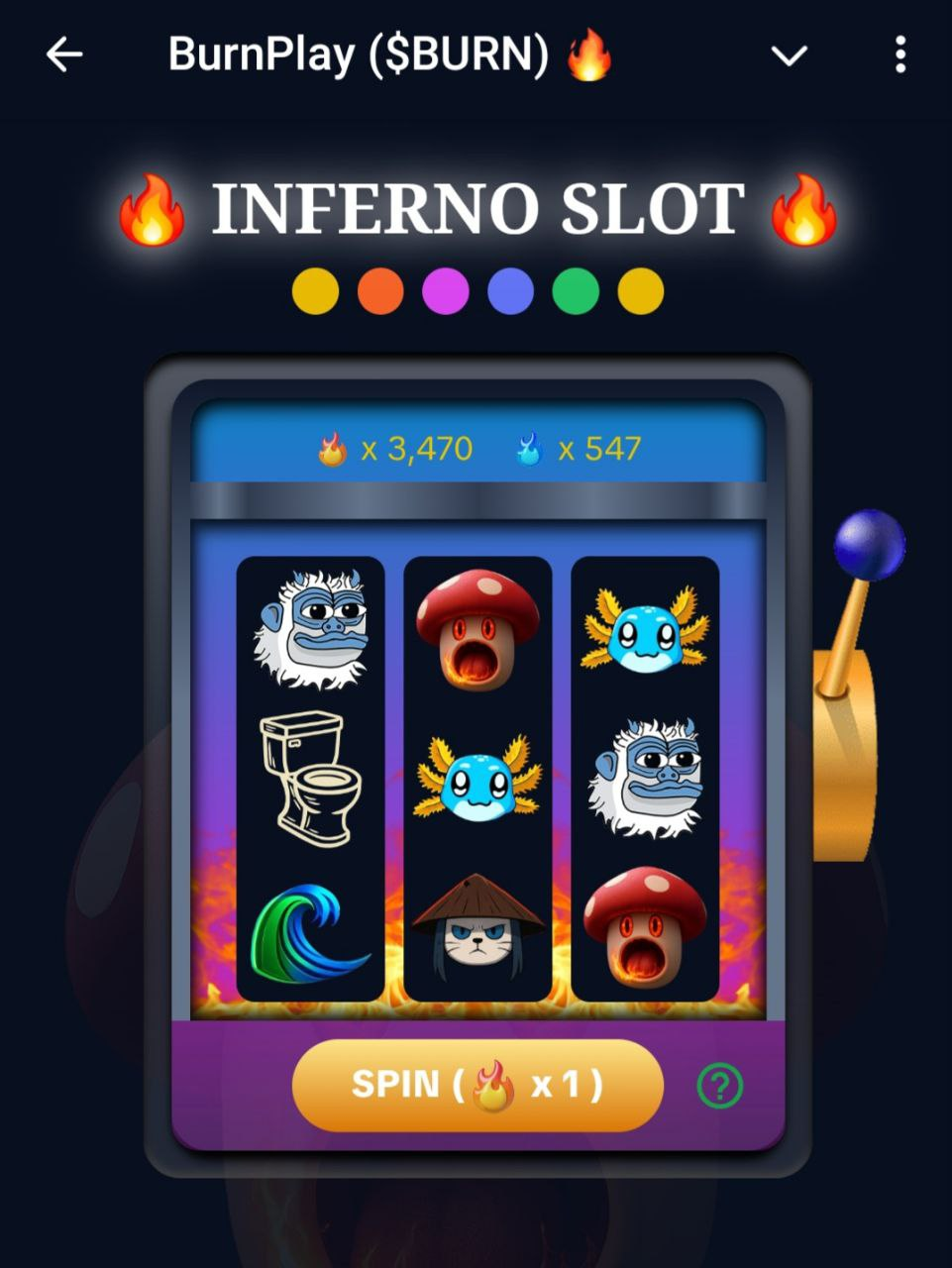 Inferno Slot Screenshot 1